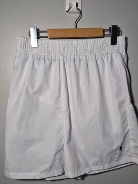 Polo by Ralph Lauren White Men's Elastic-Waist Athletic Shorts